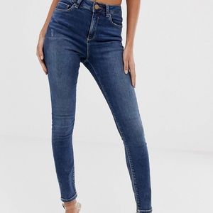 High rise skinny jeans